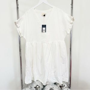 NWT Universal Threads White Linen Dress